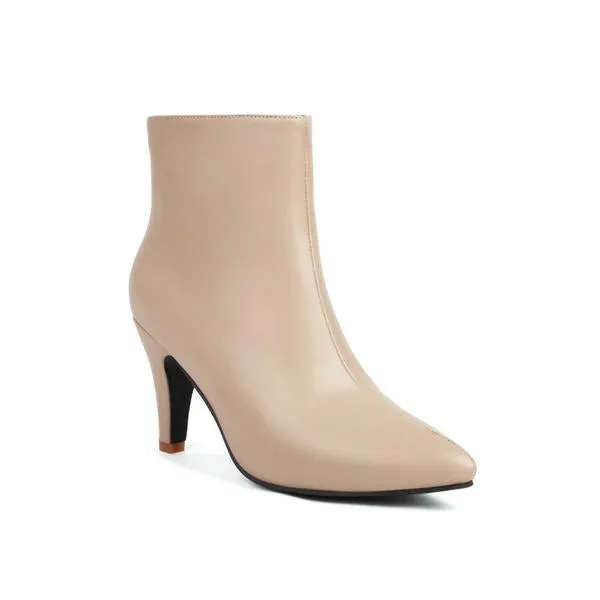 Women's Casual Simple Stiletto Pointed Toe Boots 97665002S