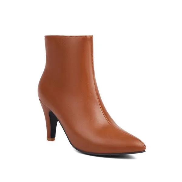 Women's Casual Simple Stiletto Pointed Toe Boots 97665002S