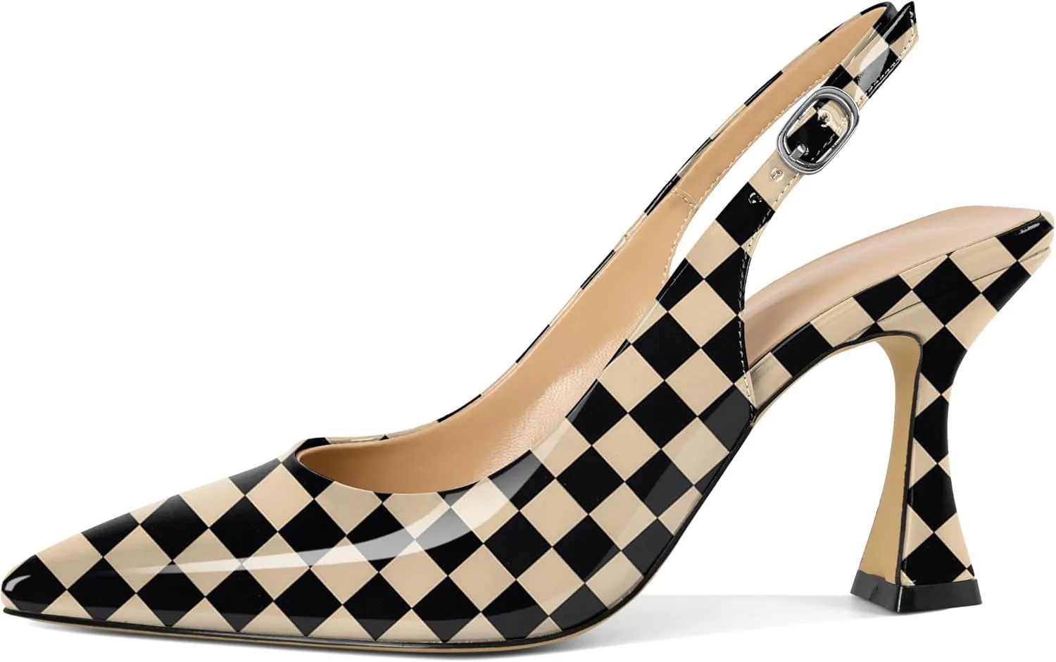 Women's High Heel Pumps Stiletto Heels for Women Slingback Heels Pointed Toe Heels Elegant 3.4 Inch Stiletto Pumps