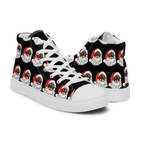 Women’s high top canvas shoes Santa Black